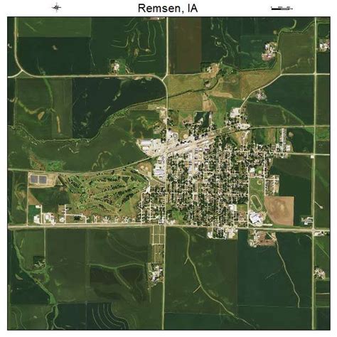 Aerial Photography Map of Remsen, IA Iowa