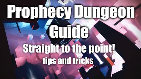 Prophecy Dungeon Guide!| Destiny 2 | How to w/ Tips and Tricks! - YouTube