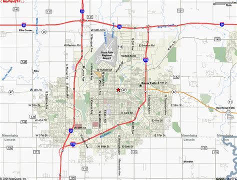 Where is Sioux Falls? - Sioux Falls Map - Map of Sioux Falls ...