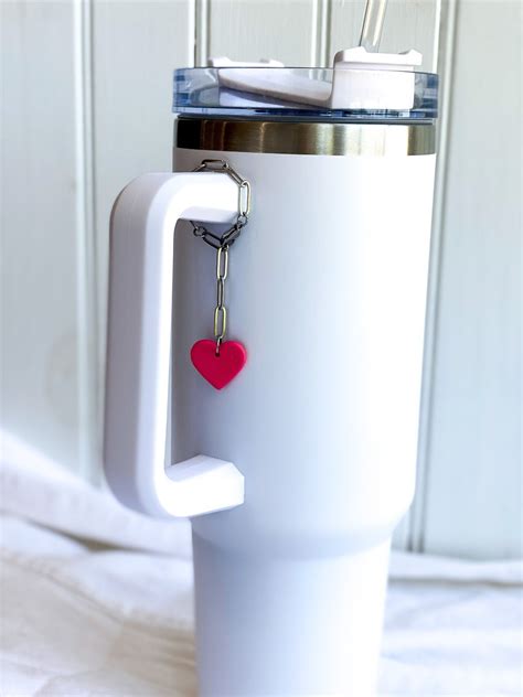 Heart Stanley Cup Charm, Stanley Cup Accessories, Stanley Cup Gift ...