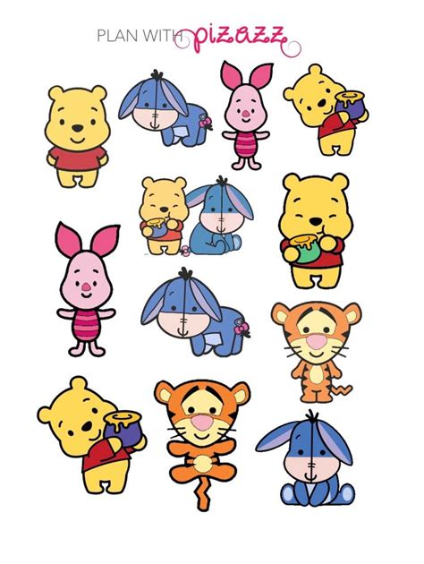 Disney Winnie the Pooh Disney Inspired Themed Sticker Sheet perfect for ...