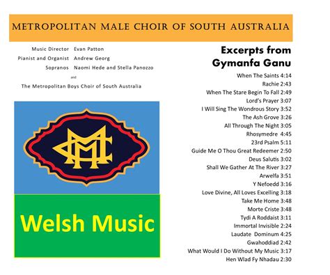 Welsh Music - Metropolitan Male Choir