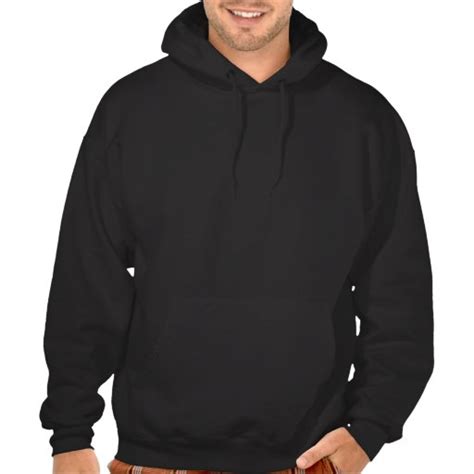 Men's Black Customizable Plain Blank Hoodie | Zazzle