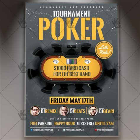 Texas Holdem Poker Tournament Flyer