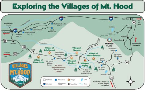 Mt Hood Campground Map | Villages of Mt. Hood Map | Washington trip | Pinterest | Small towns ...