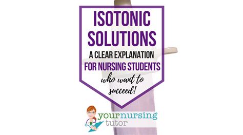 Isotonic IV Solutions – Your Nursing Tutor