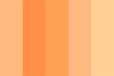 My Orange Light Color Palette | Orange color palettes, Orange palette ...