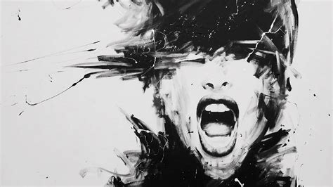 Wallpaper : digital art, screaming 1920x1080 - BlurStreak - 1389025 - HD Wallpapers - WallHere