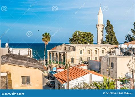 Old Town of Larnaca. Cyprus Stock Photo - Image of cityscape, seascape: 54929650