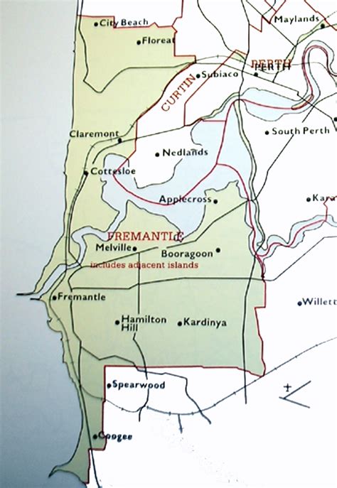 Map 6: The federal electorate of Fremantle from 1949-1954.