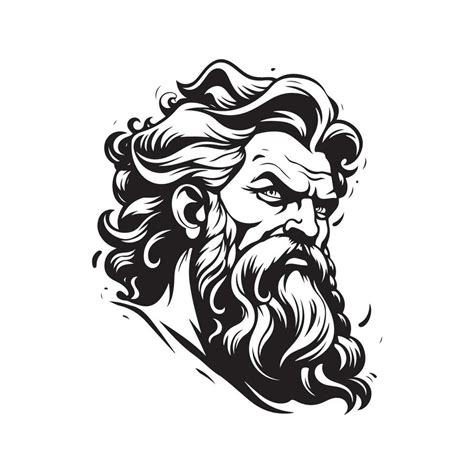 angry greek mythology character, vintage hand drawn illustration 28736388 Vector Art at Vecteezy