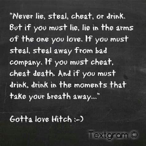 Hitch Movie Quotes. QuotesGram | Hitch quotes, Movie quotes, Favorite ...