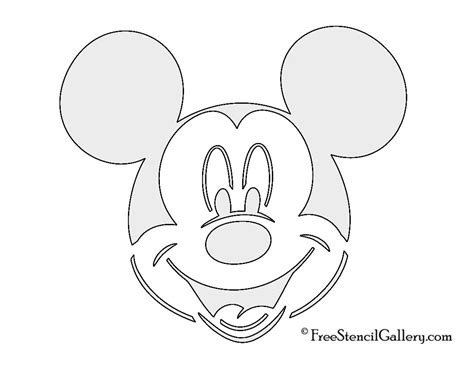 Mickey Mouse Stencil Printable - Printable Word Searches