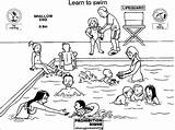Coloring Pages For Swimming sketch template