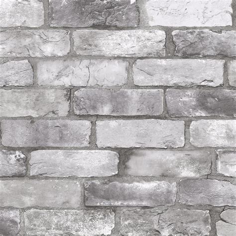 2922-25386 - Rustin Grey Reclaimed Bricks Wallpaper - by A-Street Prints