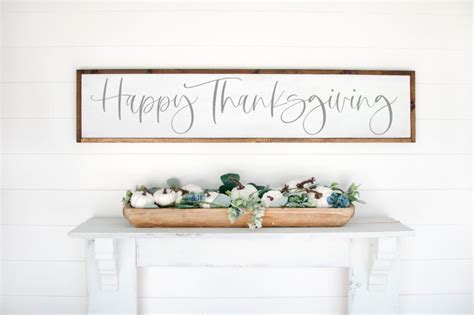 Happy Thanksgiving Wood Sign