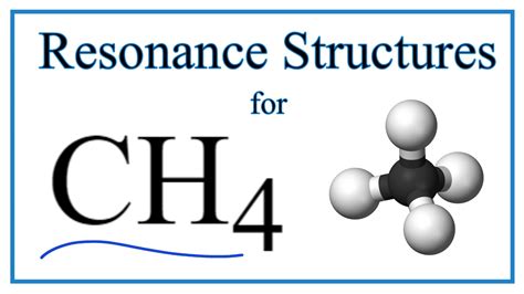 Resonance Structures for CH4 (Methane) - YouTube