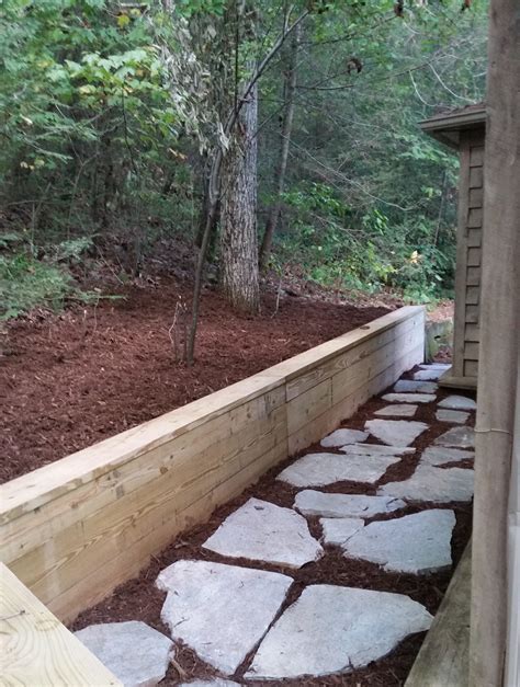 How To Build A Small Retaining Wall With Wood