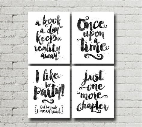 Printable Reading Quotes Sayings Book Quotes Library Wall - Etsy