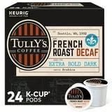 Tully's Coffee Decaf French Roast K-Cup Pods, Dark Roast, 24 Count for Keurig Brewers - Walmart.com