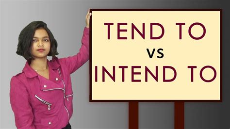 Tend to Vs Intend to - Common Mistake - YouTube