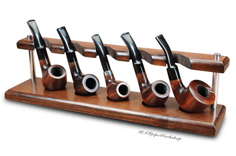 Tobacco pipe rack for 5 smoking pipes wooden handmade from | Etsy