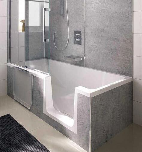 Small Bathroom With Walk In Shower And Tub Combinations Accessories - Artcomcrea