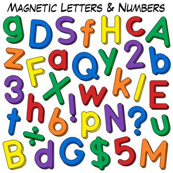 Numbers And Letters Clipart