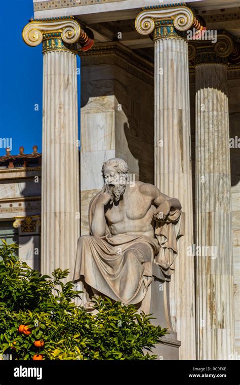 Socrates athens statue hi-res stock photography and images - Alamy