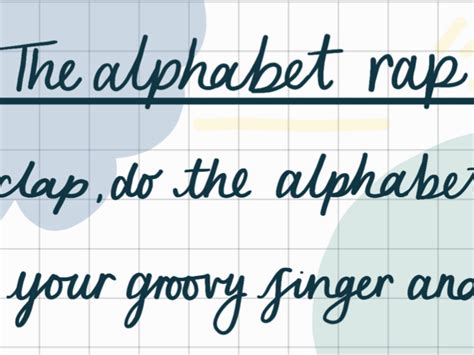 The Alphabet Rap (poster) | Teaching Resources