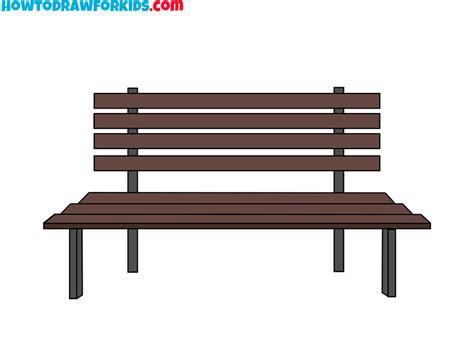 How to Draw a Bench - Easy Drawing Tutorial For Kids