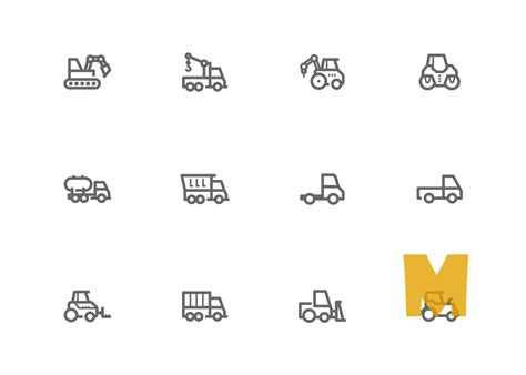 Free Heavy Construction Icon Set