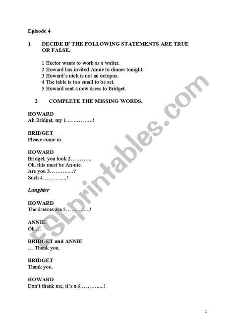 Extra in English episode 4 - ESL worksheet by Puskaste