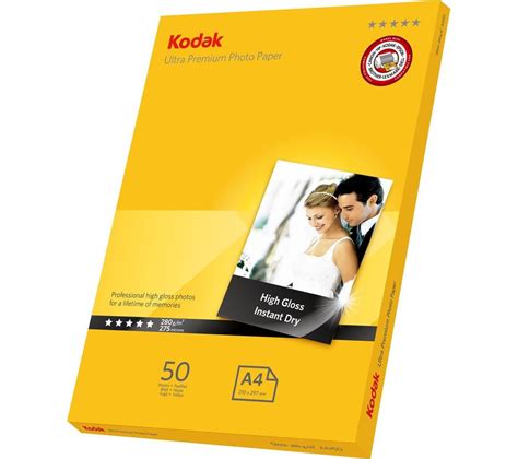 KODAK Ultra Premium A4 Photo Paper - 50 sheets Deals | PC World