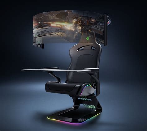 Razer Project Brooklyn Gaming Chair Has Built-in 60″ Rollout Display ...