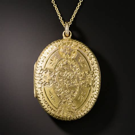 Victorian Engraved Gold Locket