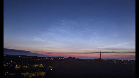 Noctilucent Clouds Timelapse over Frome, UK - YouTube