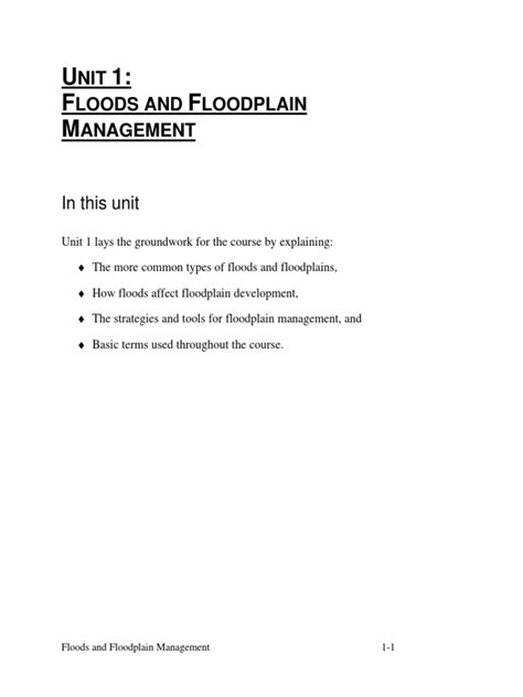 Floods and Floodplain Management | PDF | Floodplain | Flood