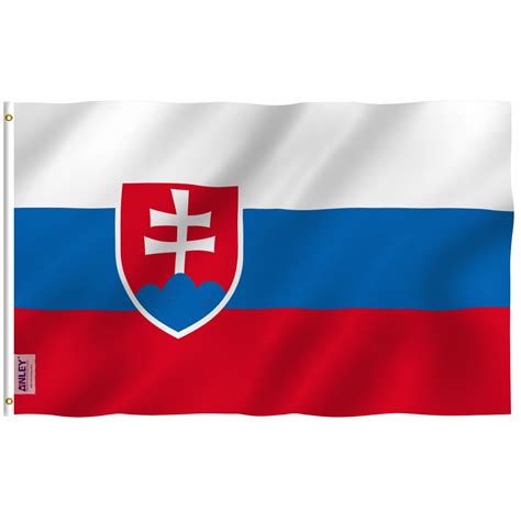 ANLEY Fly Breeze 3x5 Feet Slovakia Flag - Slovak Republic Flags Polyester with Brass Grommets 3 ...