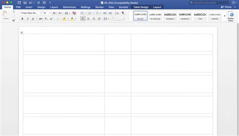 Creating File Folder Labels In Microsoft Word