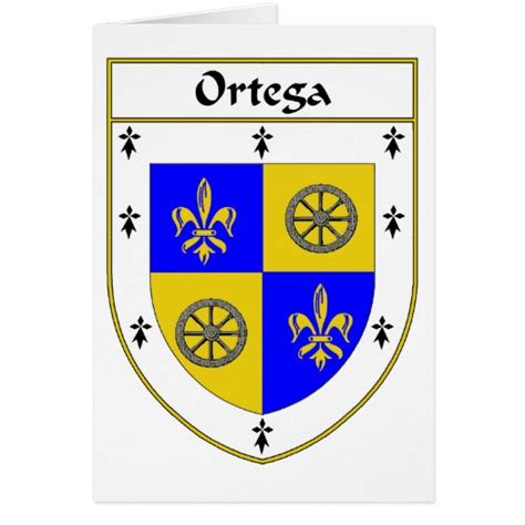 Ortega Coat of Arms/Family Crest Greeting Card | Zazzle