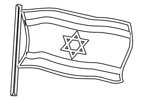 Printable Israel Flag Coloring Page - JayleeqiMorrison