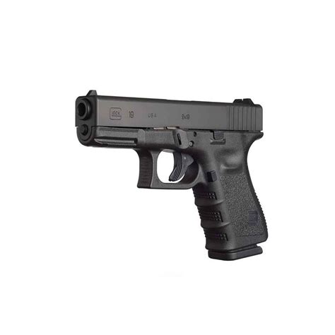 Glock 19 Night Sights 9mm Luger 4.02in Black Nitride Pistol - 10+1 Rounds | Sportsman's Warehouse