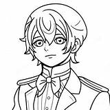 Ciel Phantomhive In Elegant Attire Coloring Page 43094 34073 sketch template