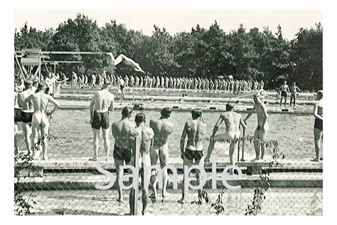 1940 ' s foto ristampa soldati nudi nuotare di Deaver immergersi 7 - Etsy Italia