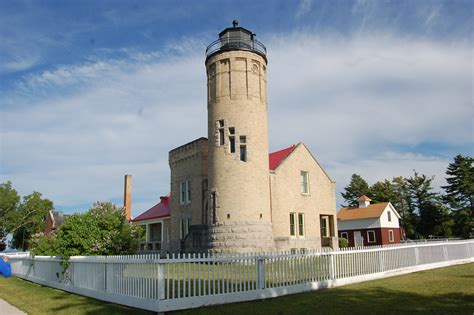 Old Mackinac Point Lighthouse Corner - Travel the Mitten