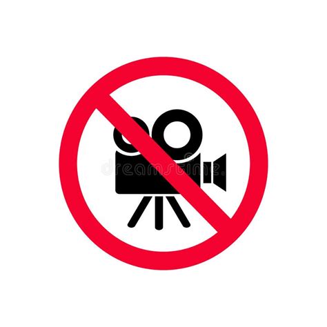 No Video Recording Sign Stock Illustrations – 694 No Video Recording Sign Stock Illustrations ...