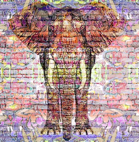 Graffiti Elephant Background Free Stock Photo - Public Domain Pictures