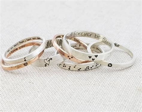 Valentine's Gift Wife Gift Personalized Ring Jewelry | Etsy