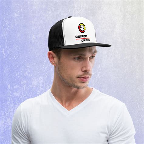 Detroit Diesel Power Racing Logo Black/White Trucker Hat Cap Adult Size | eBay